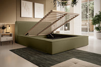 Designer Polsterbett Fatima mit Stauraum