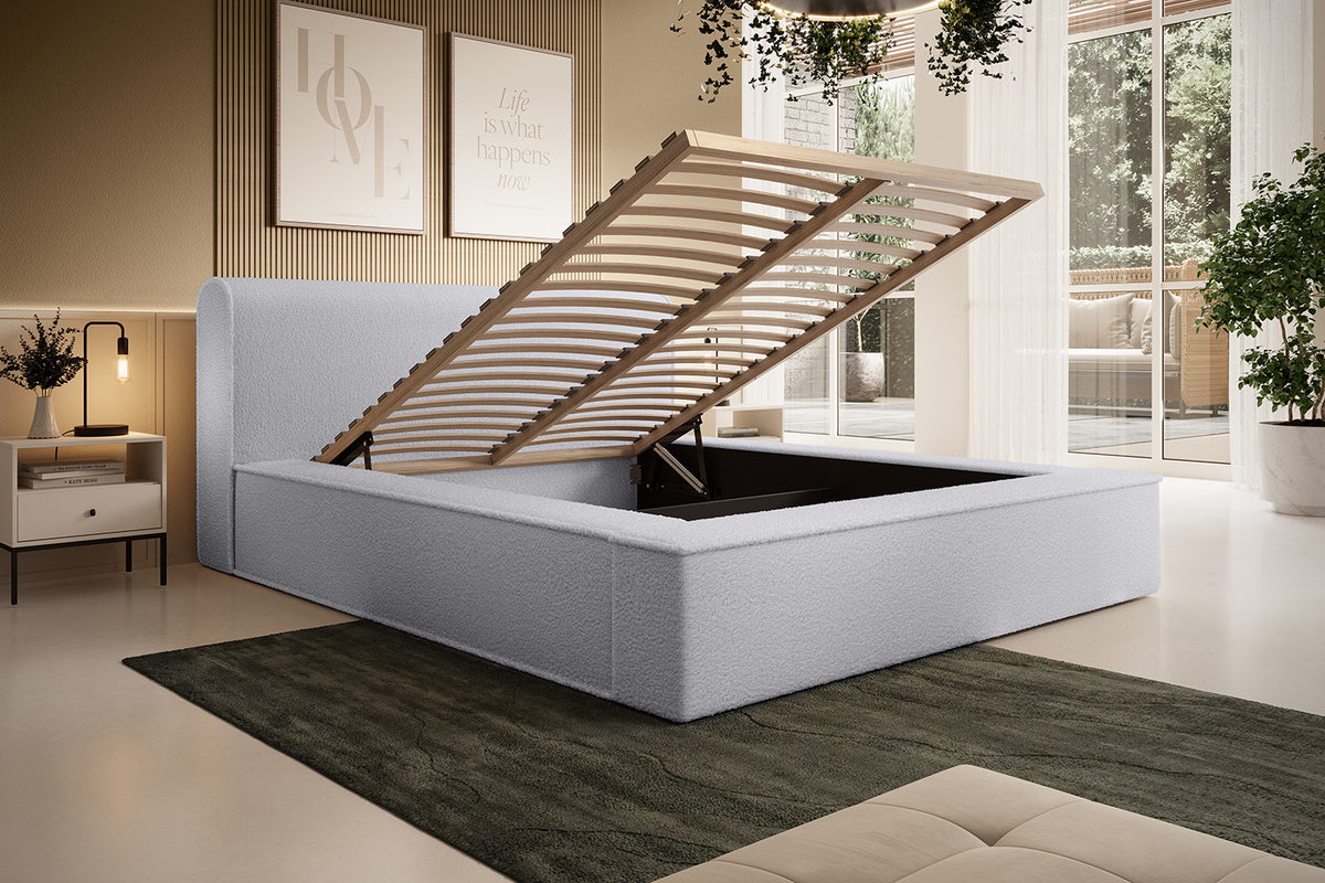 Designer Polsterbett Fatima mit Stauraum
