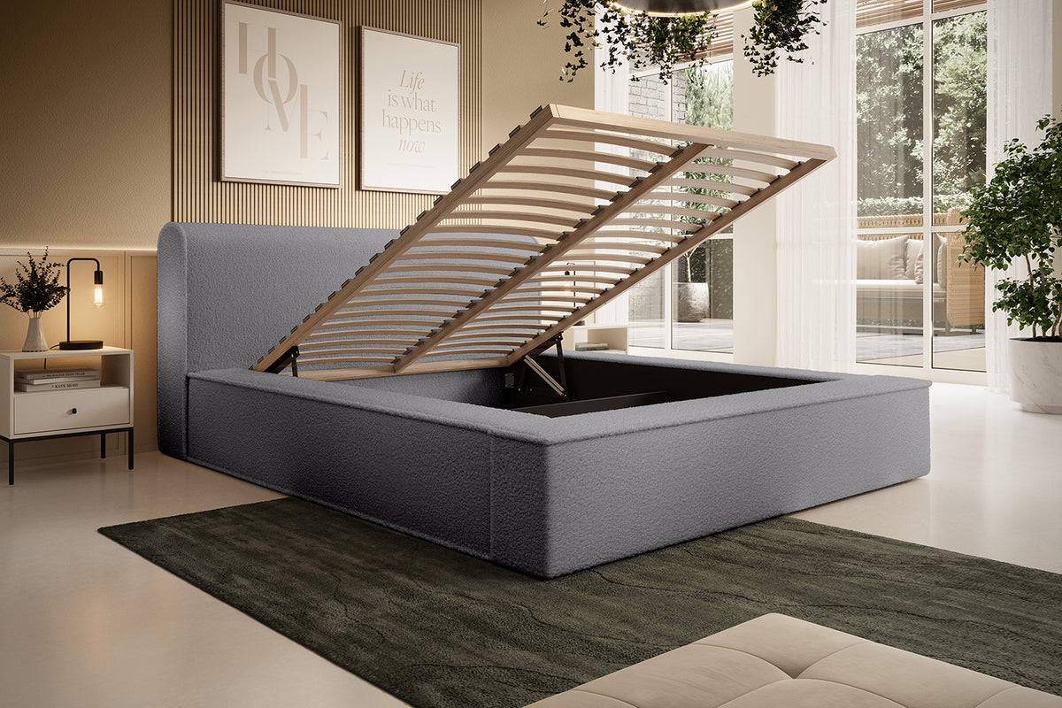 Designer Polsterbett Fatima mit Stauraum
