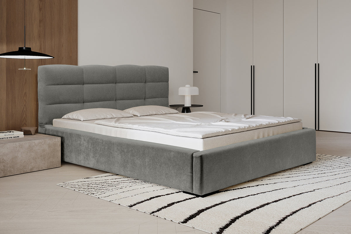 Designer Polsterbett Faro mit Stauraum