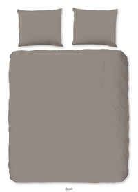 HIP Satin-Bettwäsche „Uni Taupe“ – Luxuriöse Schlichtheit