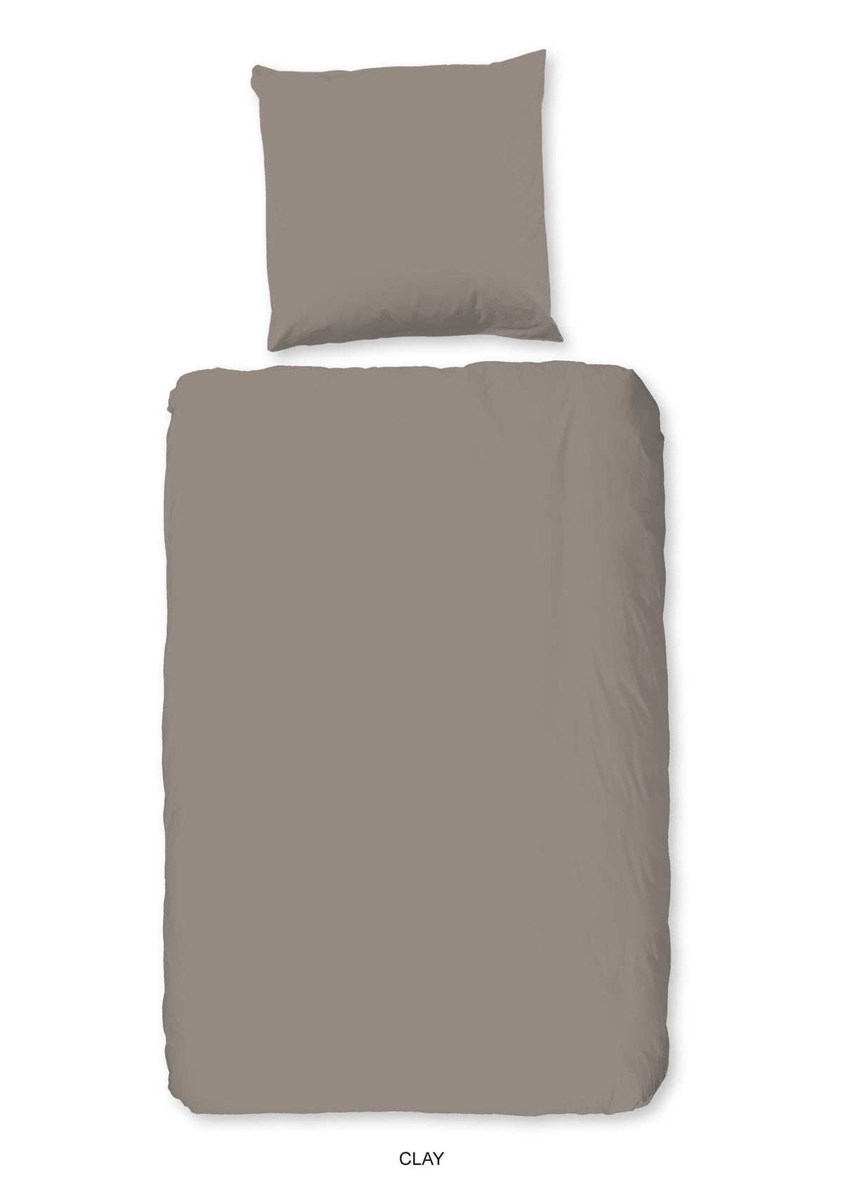 HIP Satin-Bettwäsche „Uni Taupe“ – Luxuriöse Schlichtheit