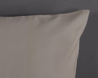 HIP Satin-Bettwäsche „Uni Taupe“ – Luxuriöse Schlichtheit