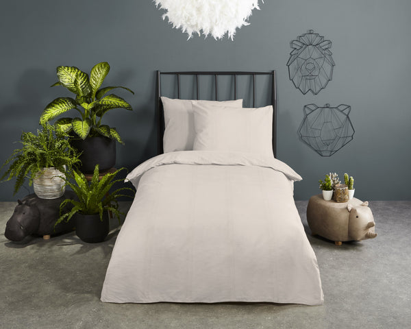 HIP Satin-Bettwäsche „Uni Sand“ – Schlichte Eleganz