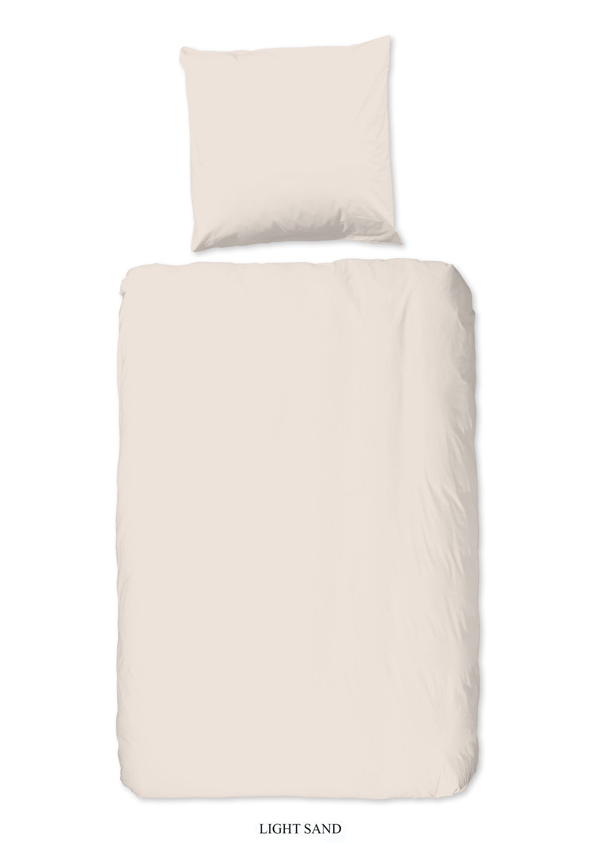 HIP Satin-Bettwäsche „Uni Sand“ – Schlichte Eleganz