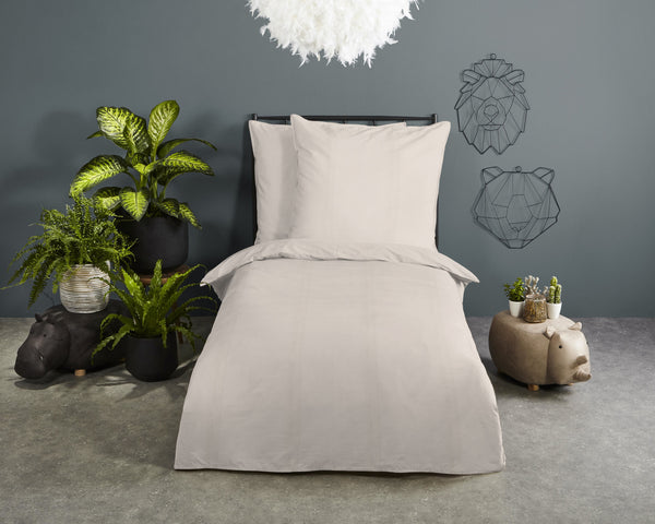 HIP Satin-Bettwäsche „Uni Sand“ – Schlichte Eleganz