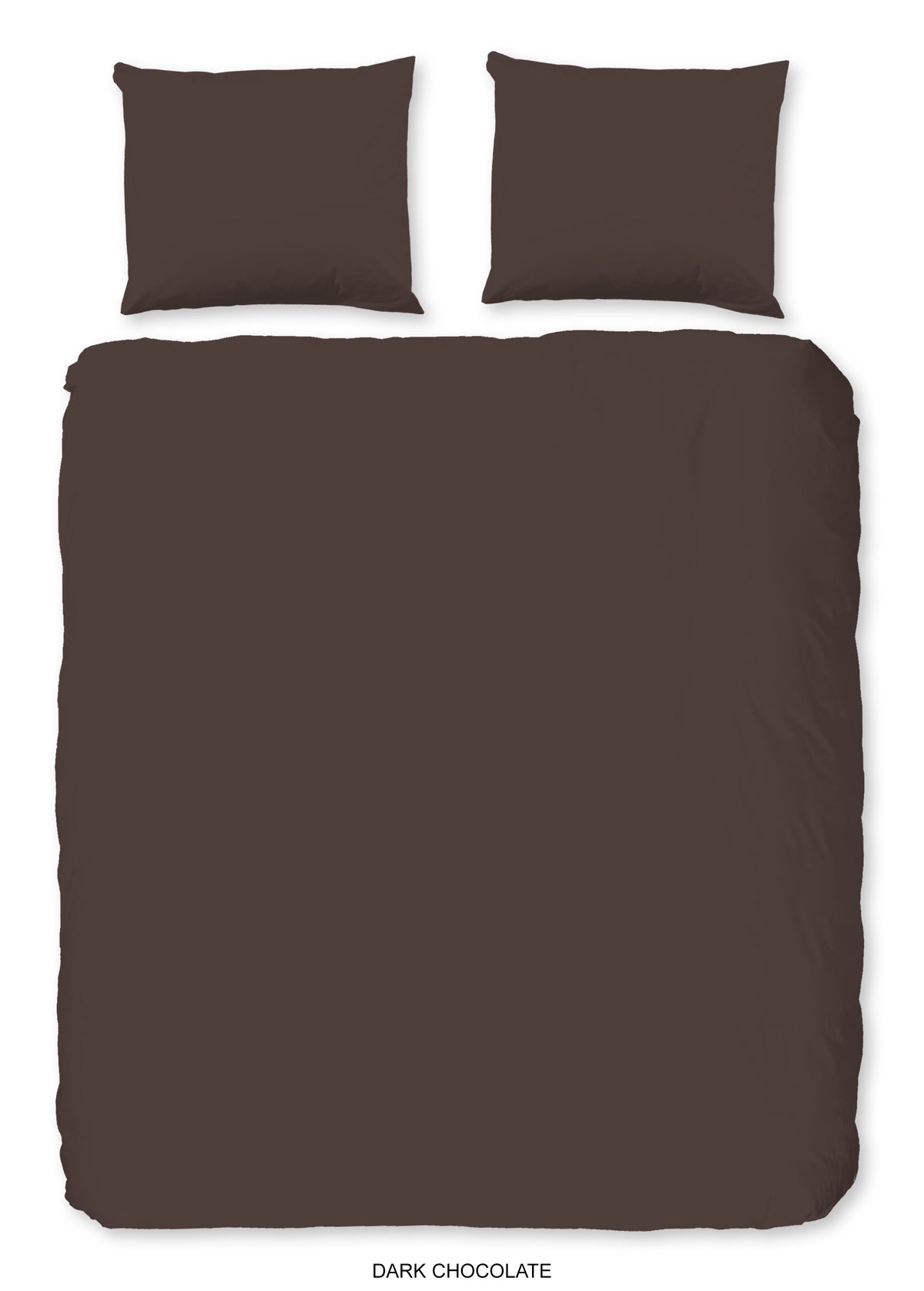 Hüft -Satin -Bettdecke - Brown - Dubbele instopflap