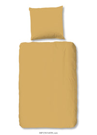 Hüft -Satin -Bettdecke - Oker - Rits