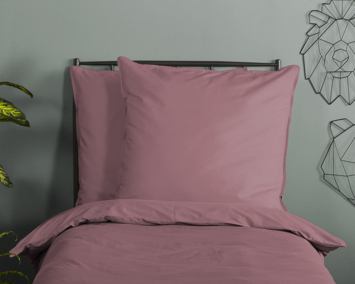 Hüft -Satin -Bettdecke - rosa - Rits