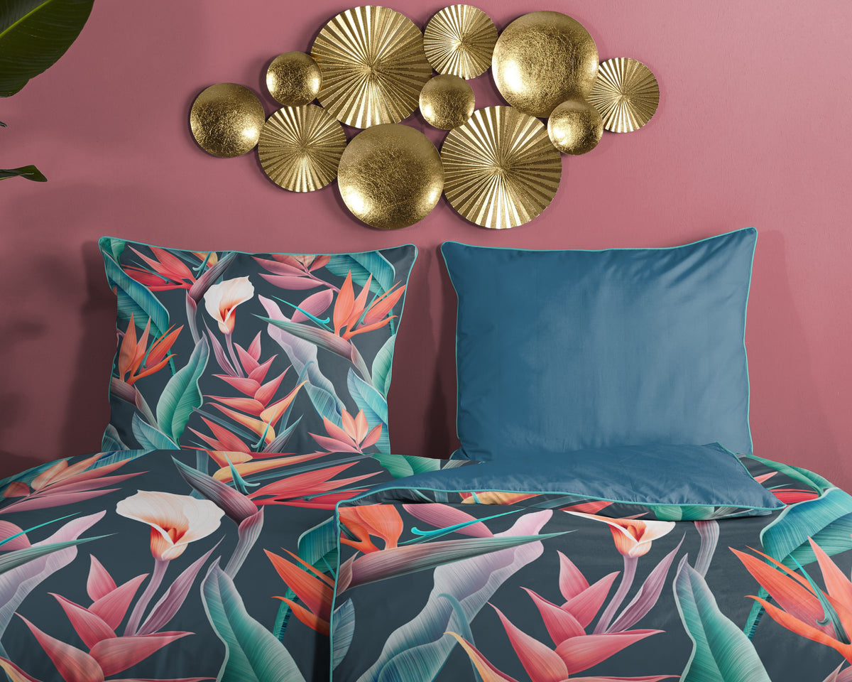 Descanso Satin Bettdecke "Chloe" - Multi - Rits
