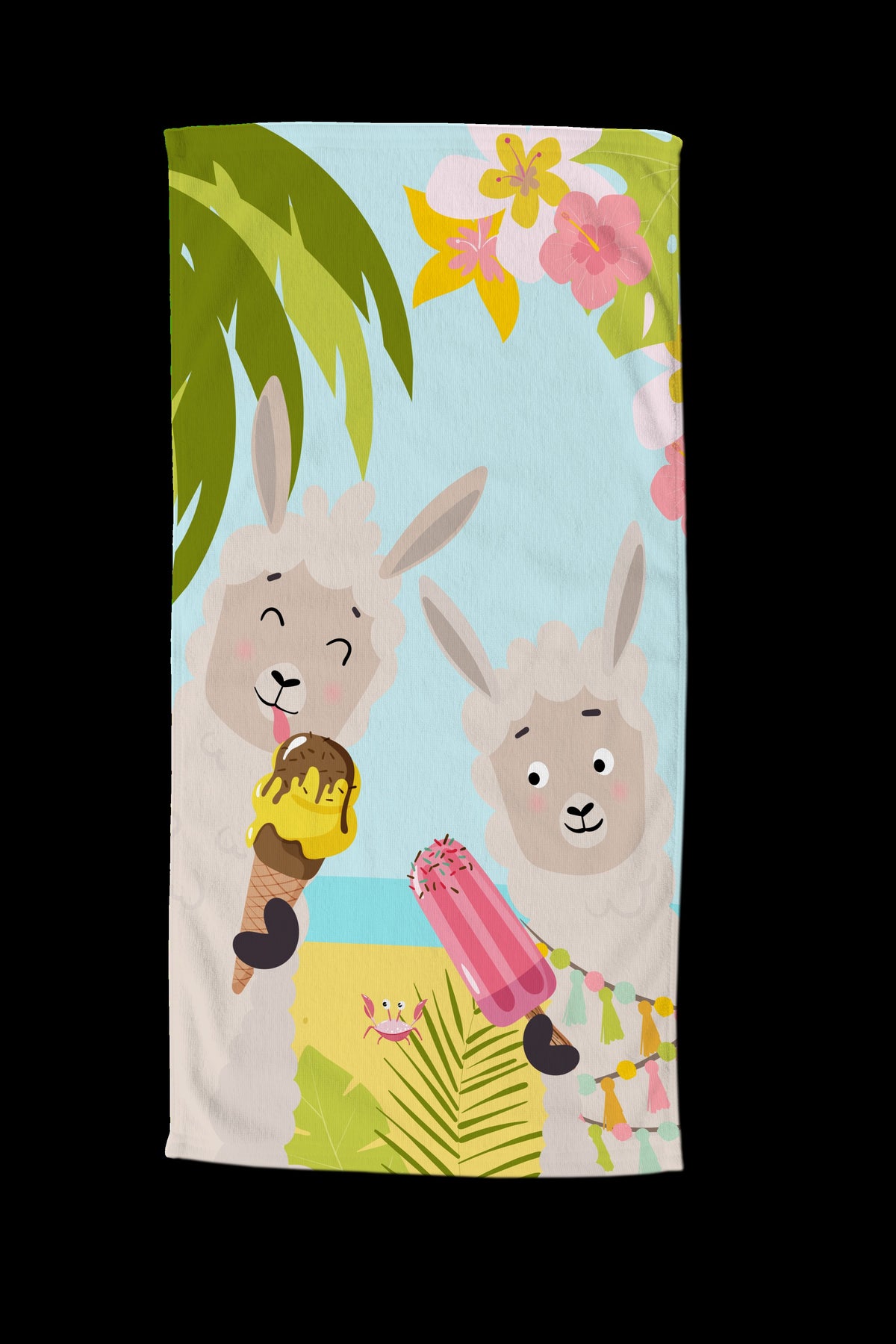 BeachTowel Poly Velours Kinder Guten Morgen Multi - Gesloten