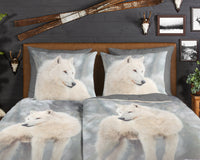 Guten Morgen Flanellen Duvet Cover "Julian" - Grau - Rits