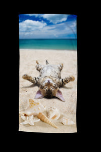 BeachTowel Poly Velours Kinder Guten Morgen Multi - Gesloten