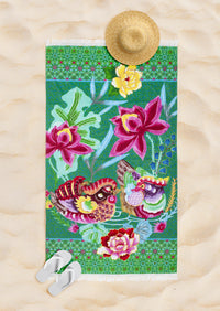BeachTowel Happiness Aqua - Gesloten