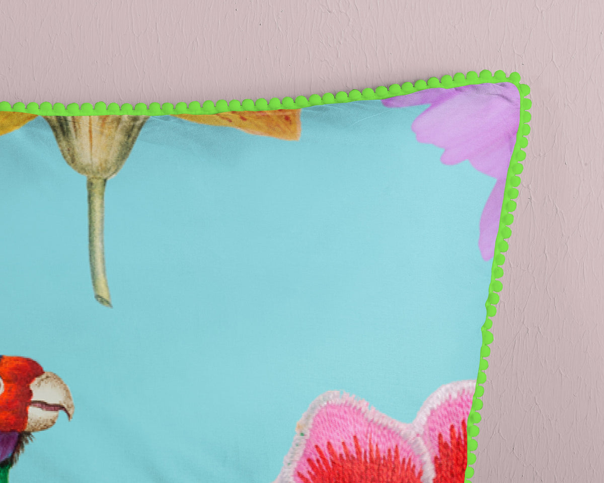 Glück Percale Duvet Cover "Suzy" - Aqua - Dubbele instopflap