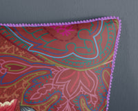 Glück Percal Duvet Cover "Ruby" - Rot - Dubbele instopflap