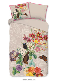 Glück Percale Duvet Cover "Rocky" - Sand - Dubbele instopflap