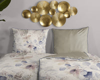 Descanso Satin Bettdecke "Fivien" - Sand - Rits