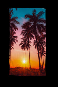 BeachTowel Poly Velours Guten Morgen Multi - Gesloten