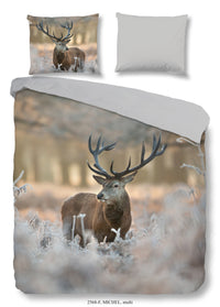 Guten Morgen Flanellen Duvet Cover "Michel" - Multi - Dubbele instopflap