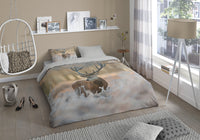 Guten Morgen Flanellen Duvet Cover "Michel" - Multi - Dubbele instopflap