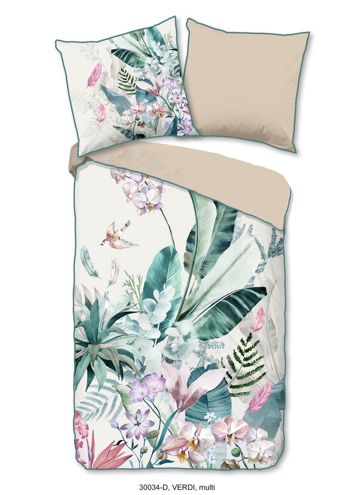 Descanso Satin Duvet Cover "Verdi" - Multi - Rits