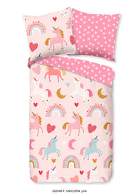 Guten Morgen Flanellen Kinderbecher Deckung "Unicorn" - Pink - Rits