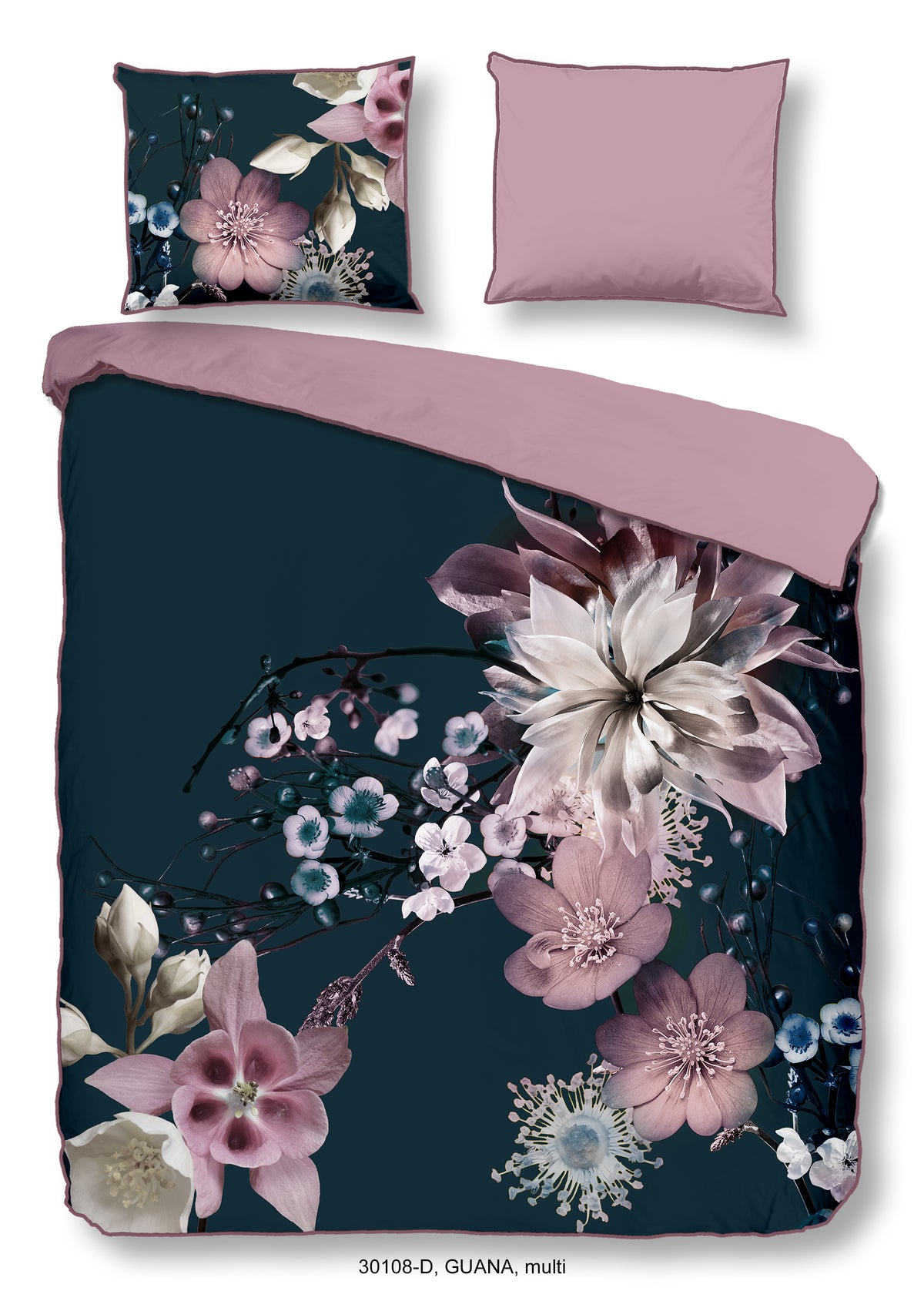 Descanso Satin Duvet Cover "Guana" - Multi - Dubbele instopflap