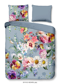 Descanso Satin Duvet Cover "Novara" - Grau - Dubbele instopflap