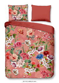 Descanso Satin Duvet Cover "Amalia" - Terra - Dubbele instopflap