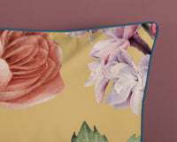 Descanso Satin Duvet Cover "Fiori" - Oker - Rits