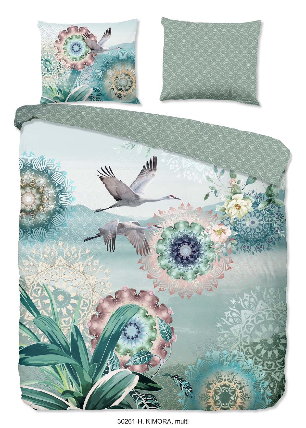 Hip Satin Duvet Cover "Kimora" - Multi - Dubbele instopflap
