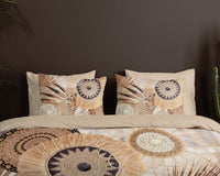 Hip Satin Duvet Cover "Raeni" - Taupe - Dubbele instopflap