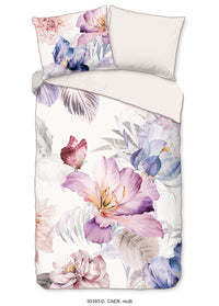 Descanso Satin Duvet Cover "Caen" - Multi - Dubbele instopflap