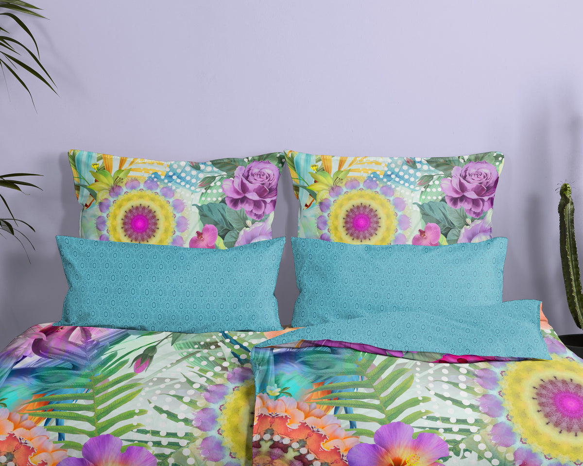 Hip Satin Duvet Cover "Aviva" - Multi - Rits