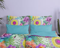 Hip Satin Duvet Cover "Aviva" - Multi - Rits