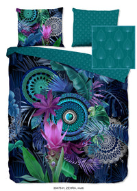 Hip Satin Duvet Cover "Zehra" - Multi - Dubbele instopflap
