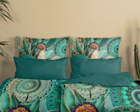 Hip Satin Duvet Cover "Damali" - Multi - Rits