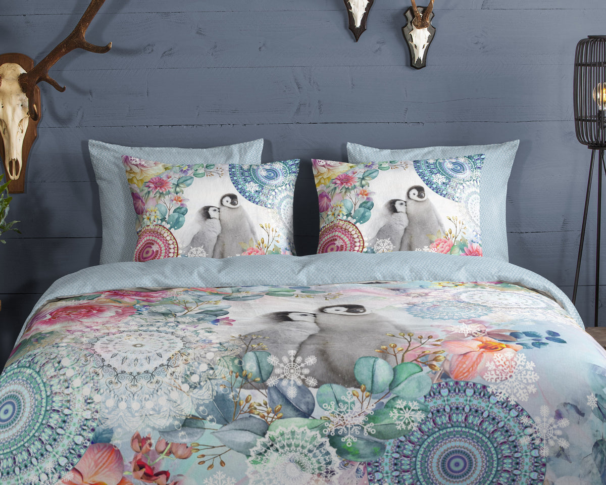 Hip Flanellen Duvet Cover "Rachna" - Multi - Dubbele instopflap