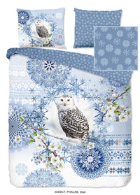 Hip Flanellen Duvet Cover "Phalini" - Blau - Dubbele instopflap