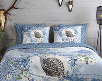 Hip Flanellen Duvet Cover "Phalini" - Blau - Dubbele instopflap