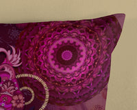 Hip Satin Duvet Cover "Miska" - Bordeaux - Rits