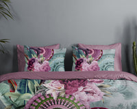 Hip Satin Duvet Cover "Bandhura" - Multi - Dubbele instopflap