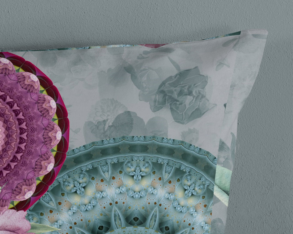 Hip Satin Duvet Cover "Bandhura" - Multi - Dubbele instopflap