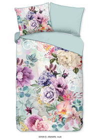 Descanso Satin Bettdecke "Anamin" - Multi - Dubbele instopflap
