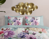 Descanso Satin Bettdecke "Anamin" - Multi - Dubbele instopflap