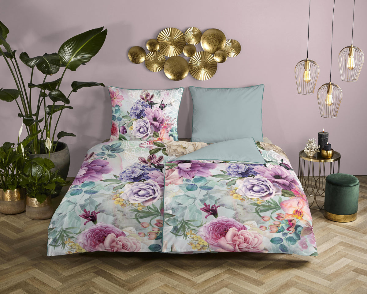 Descanso Satin Bettdecke "Anamin" - Multi - Rits