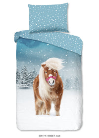 Guten Morgen Flanellen Duvet Cover "Sweet" - Multi - Rits