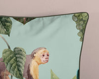 Descanso Satin Bettdecke "Ignadi" - grün - Dubbele instopflap