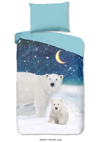 Guten Morgen Flanellen Duvet Cover "Polar" - Multi - Rits